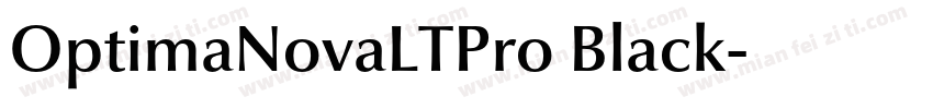 OptimaNovaLTPro Black字体转换